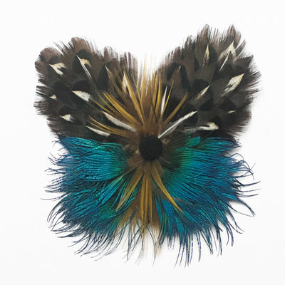 Feather Butterfly Barrettes