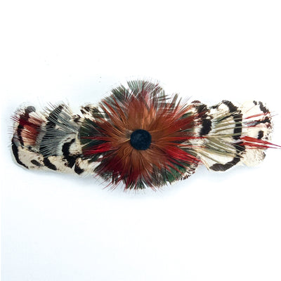 Feather Barrettes Large