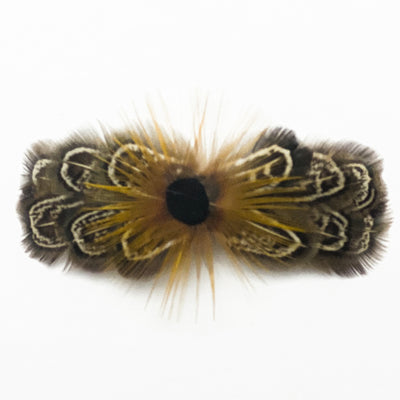 Feather Barrettes Small