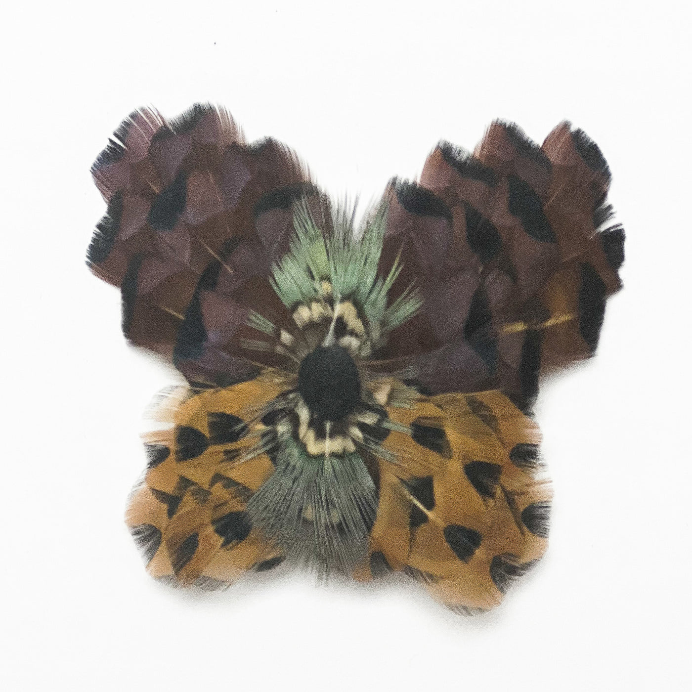 Feather Butterfly Hair Barrettes