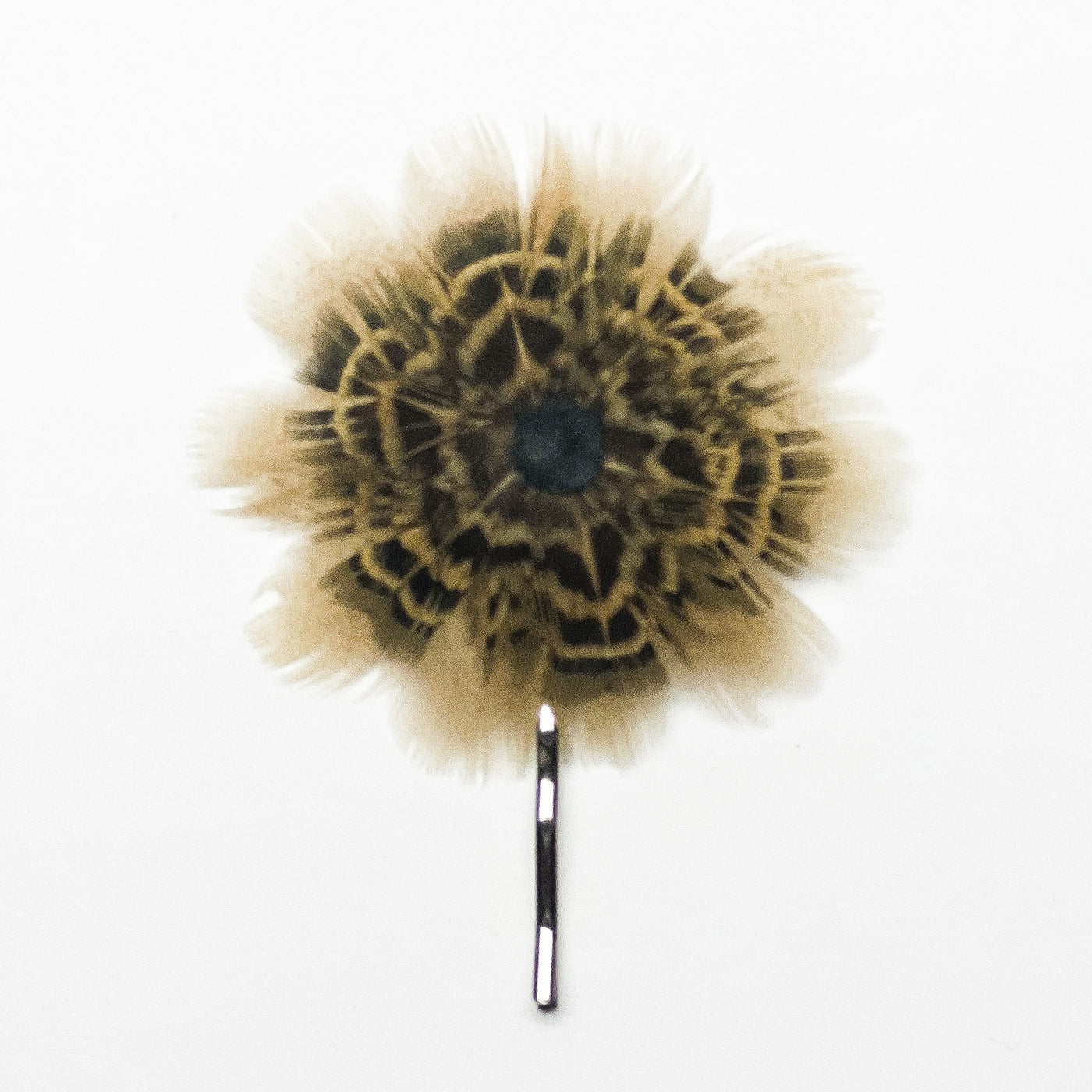 Feather Rosette Bobby Pin