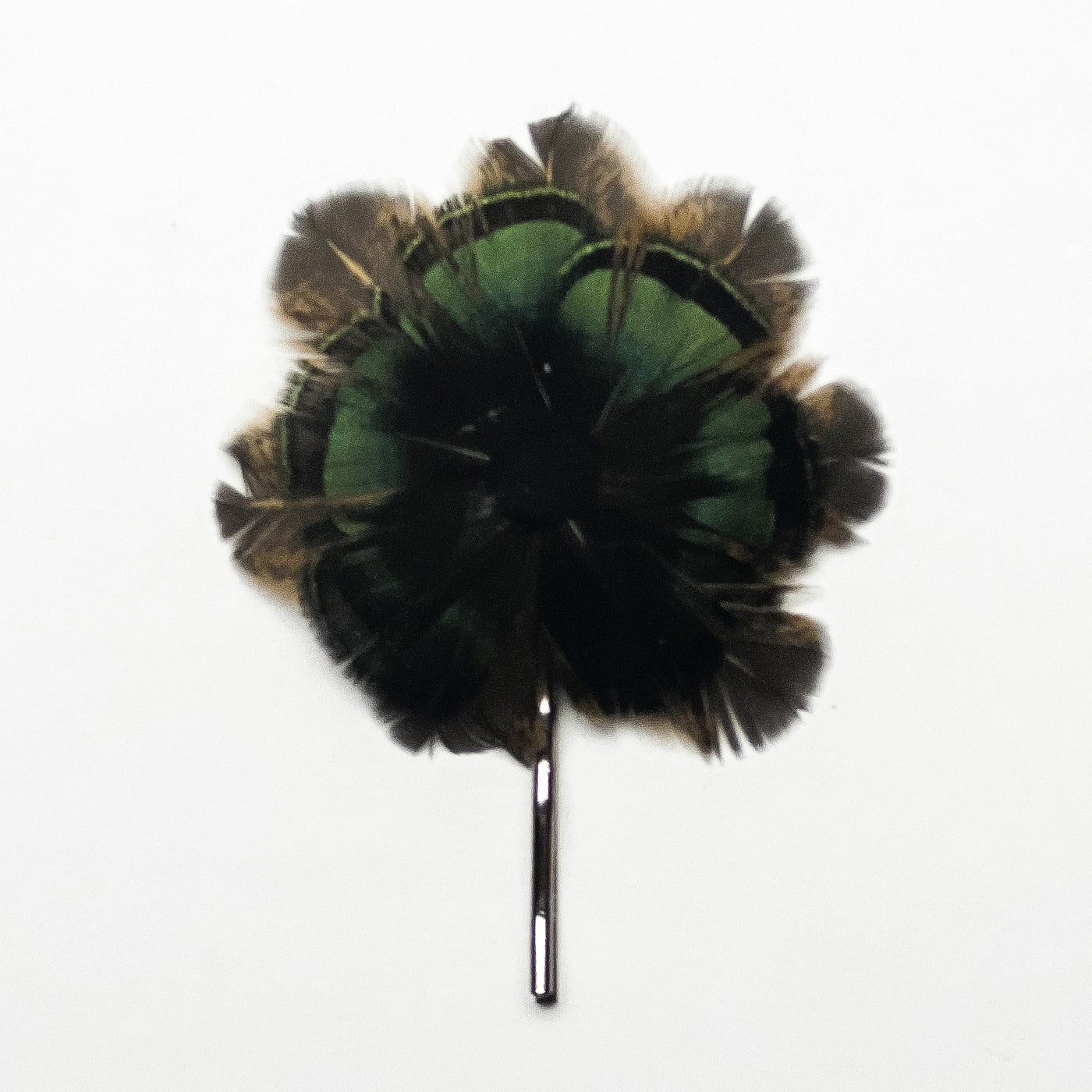 Feather Rosette Bobby Pin