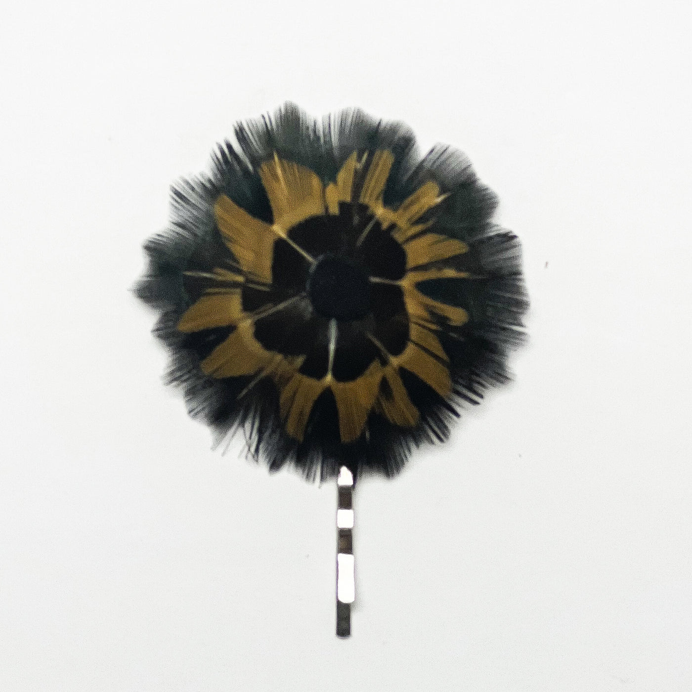 Feather Rosette Bobby Pin