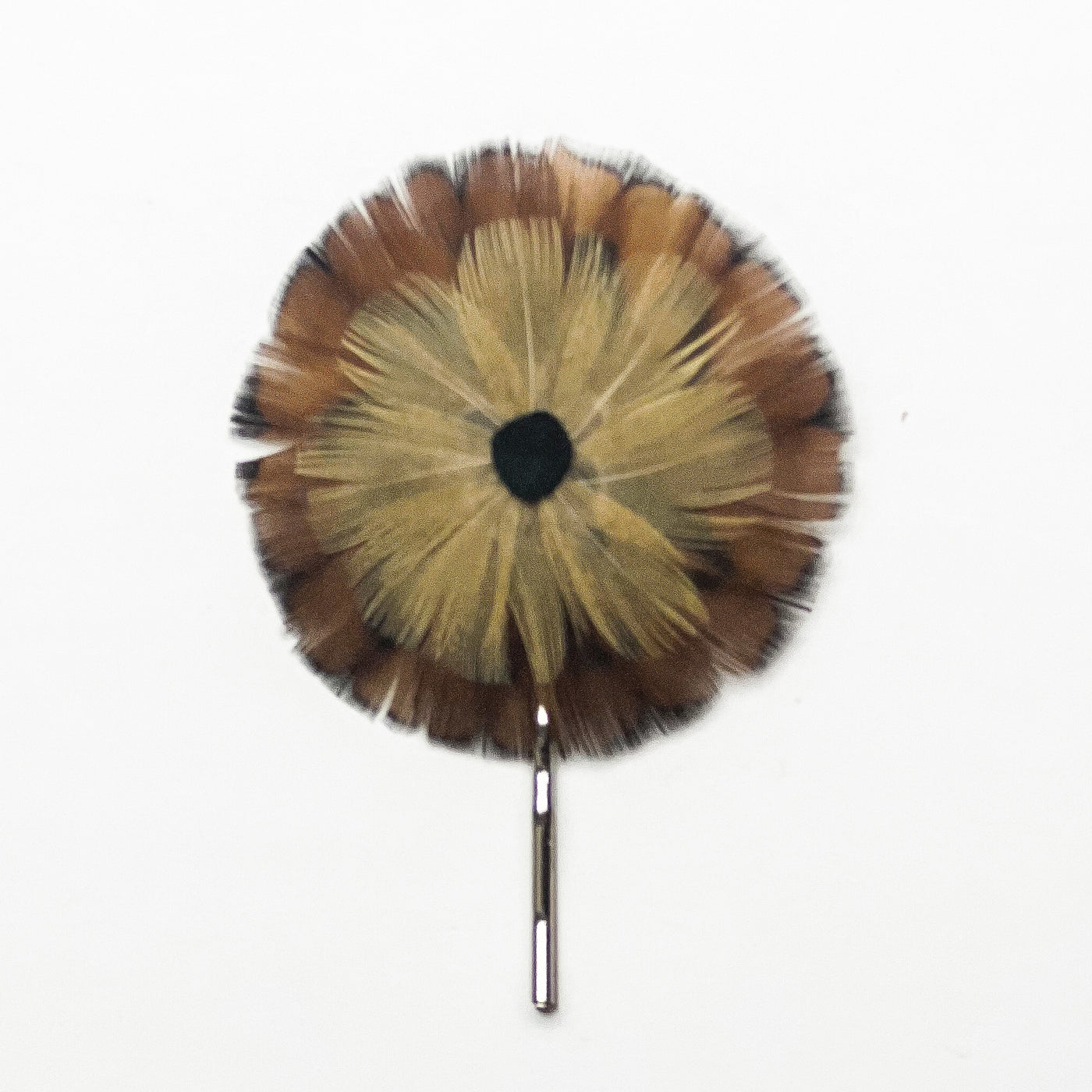 Feather Rosette Bobby Pin