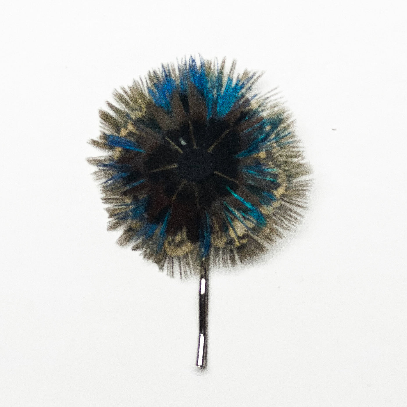 Feather Rosette Bobby Pin