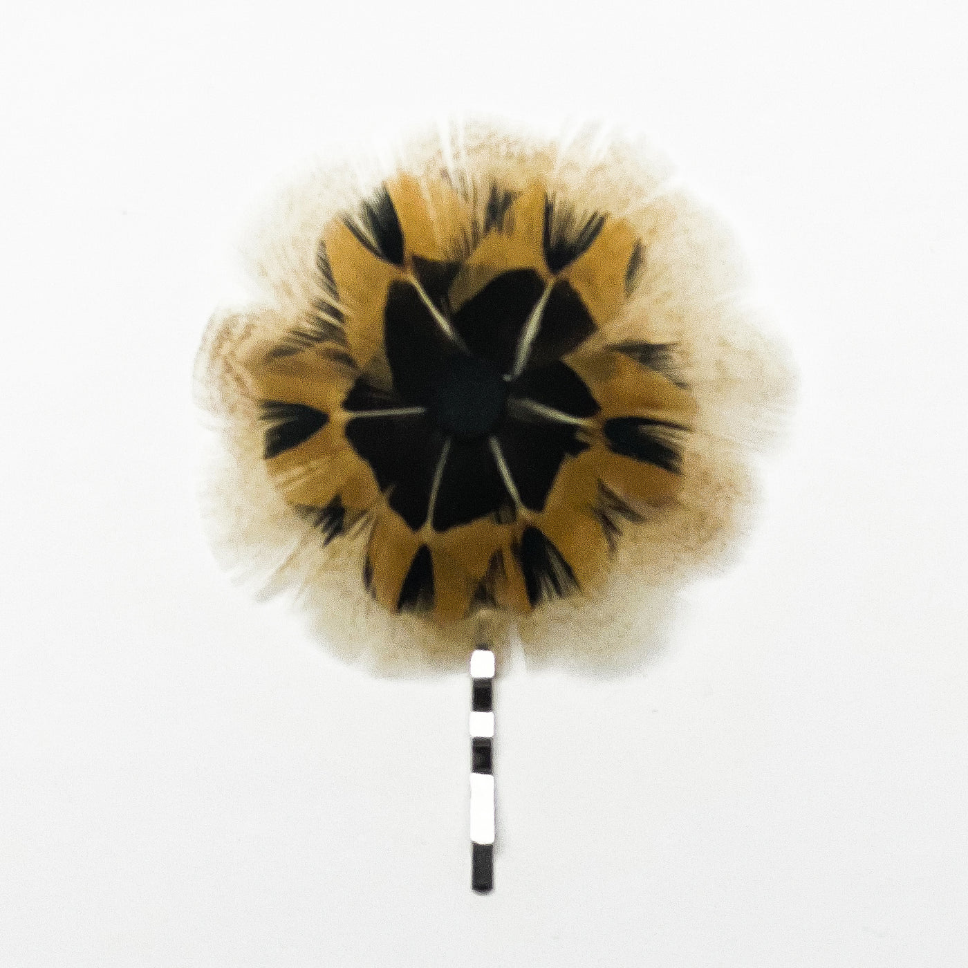 Feather Rosette Bobby Pin