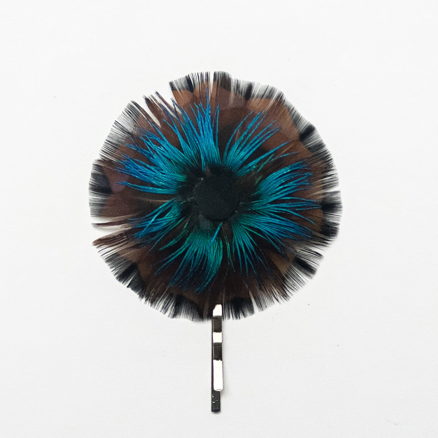 Feather Rosette Bobby Pin