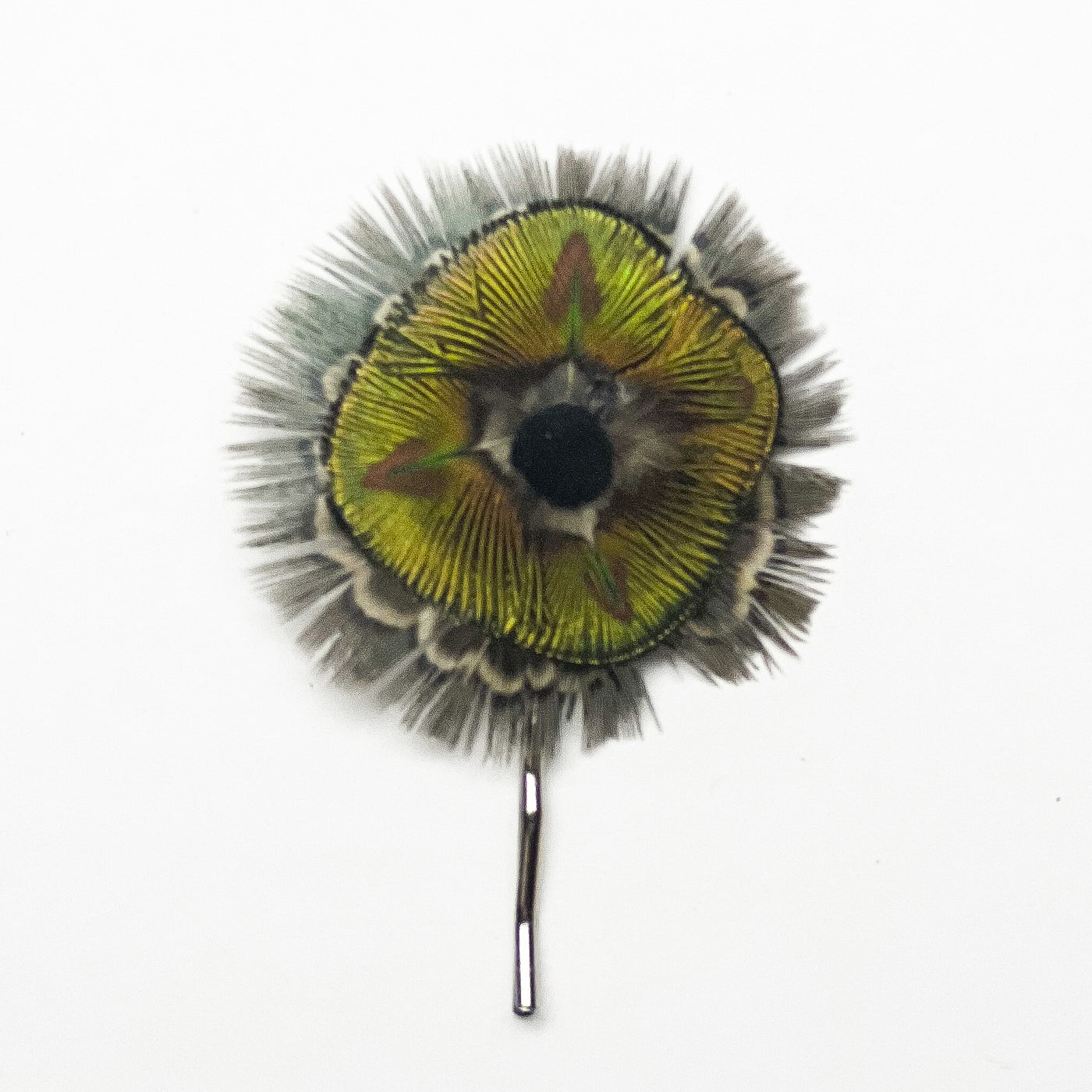 Feather Rosette Bobby Pin