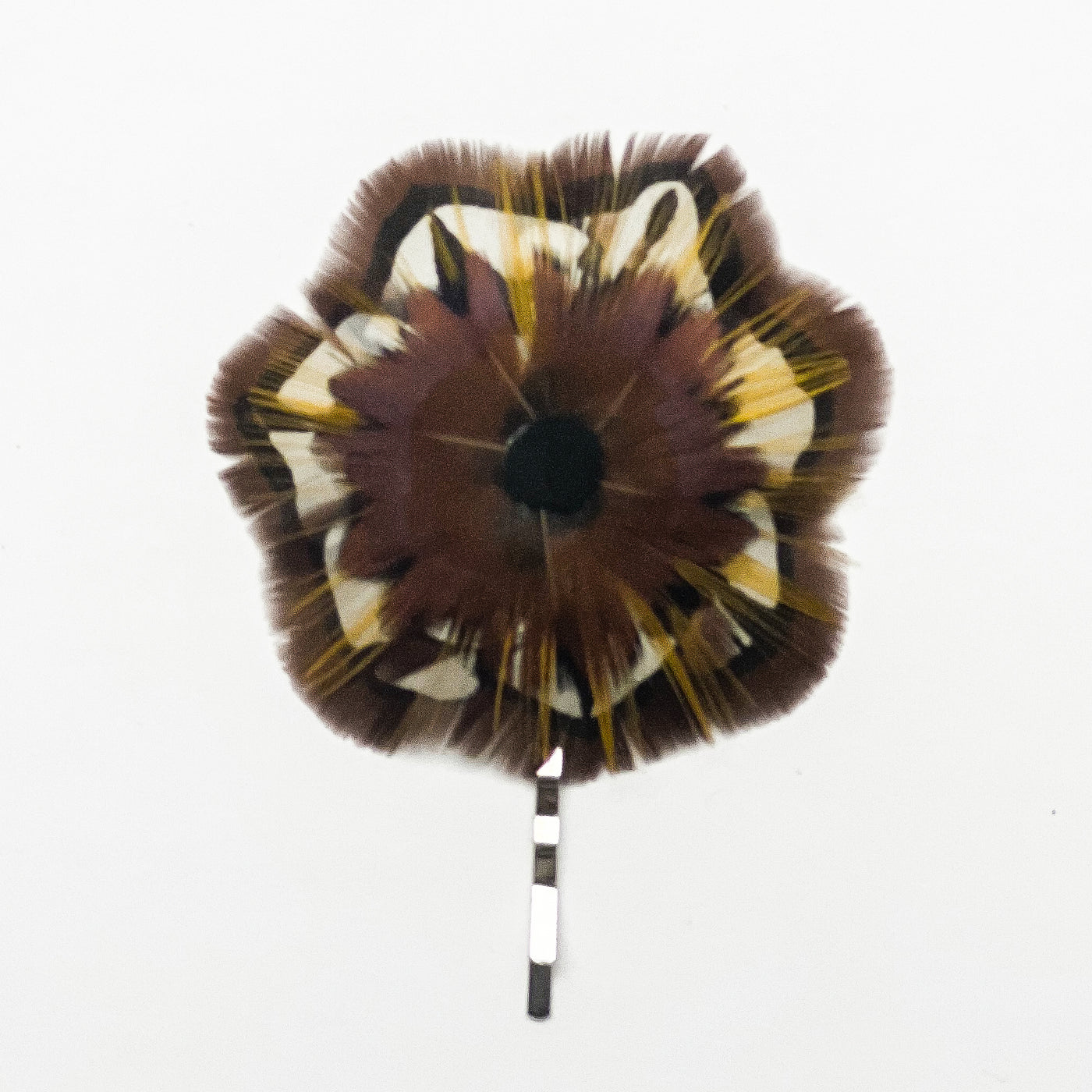 Feather Rosette Bobby Pin