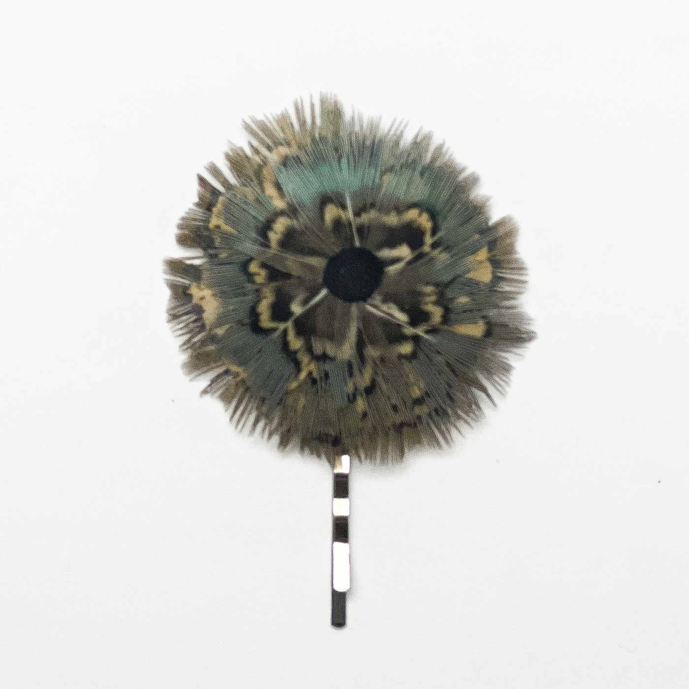 Feather Rosette Bobby Pin