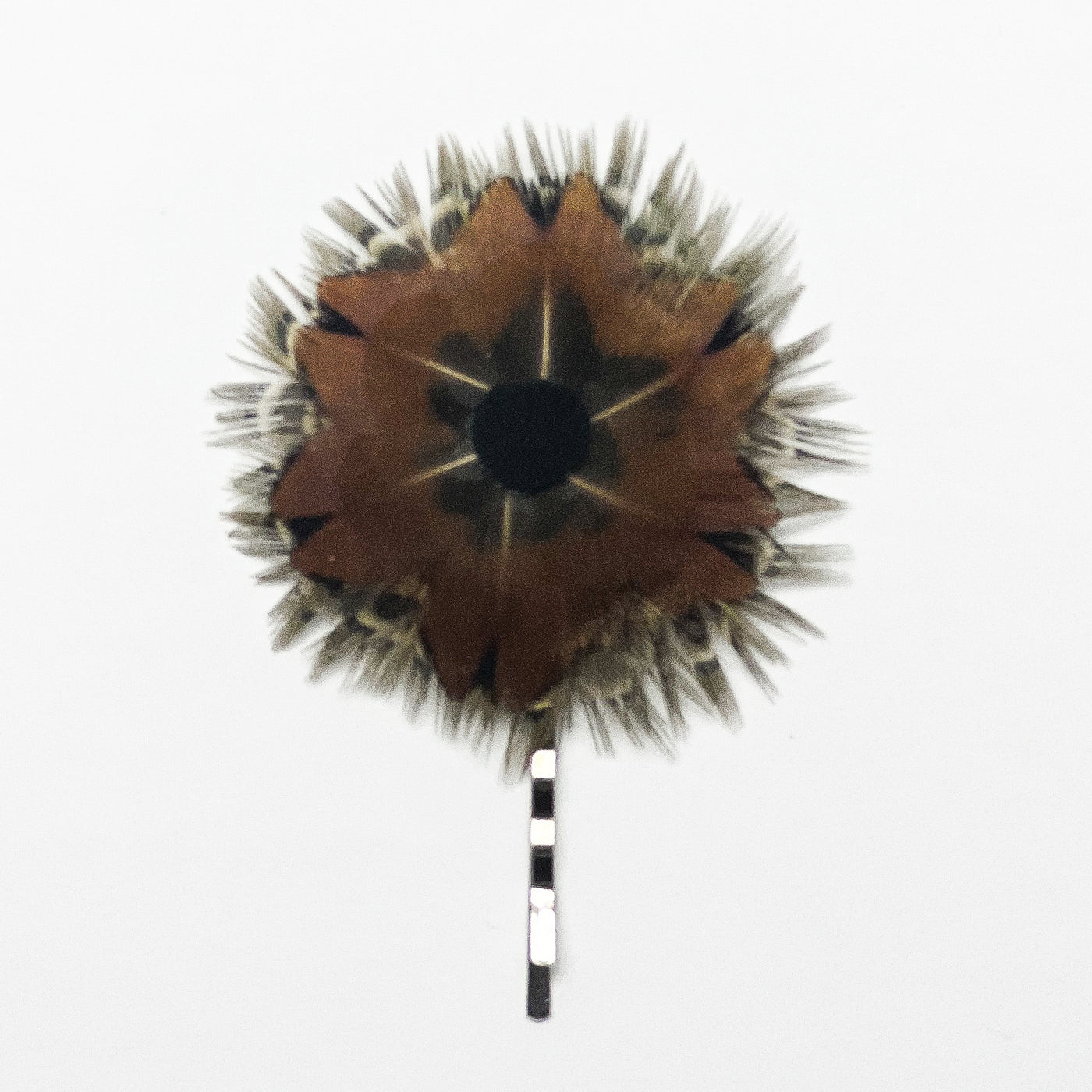 Feather Rosette Bobby Pin